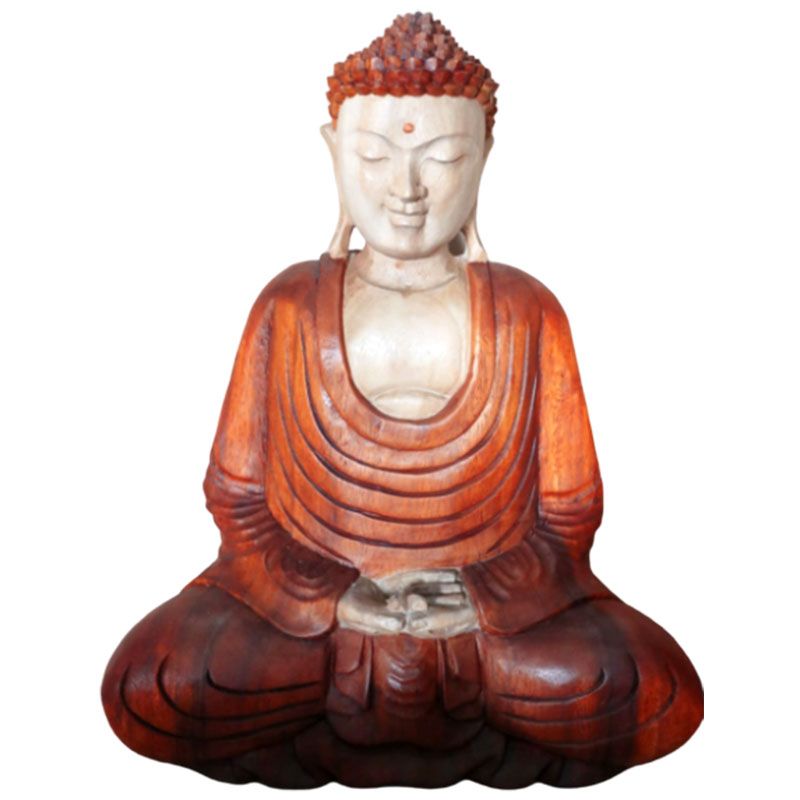 Hand Carved Buddha Statue - 40cm Hand Down product image