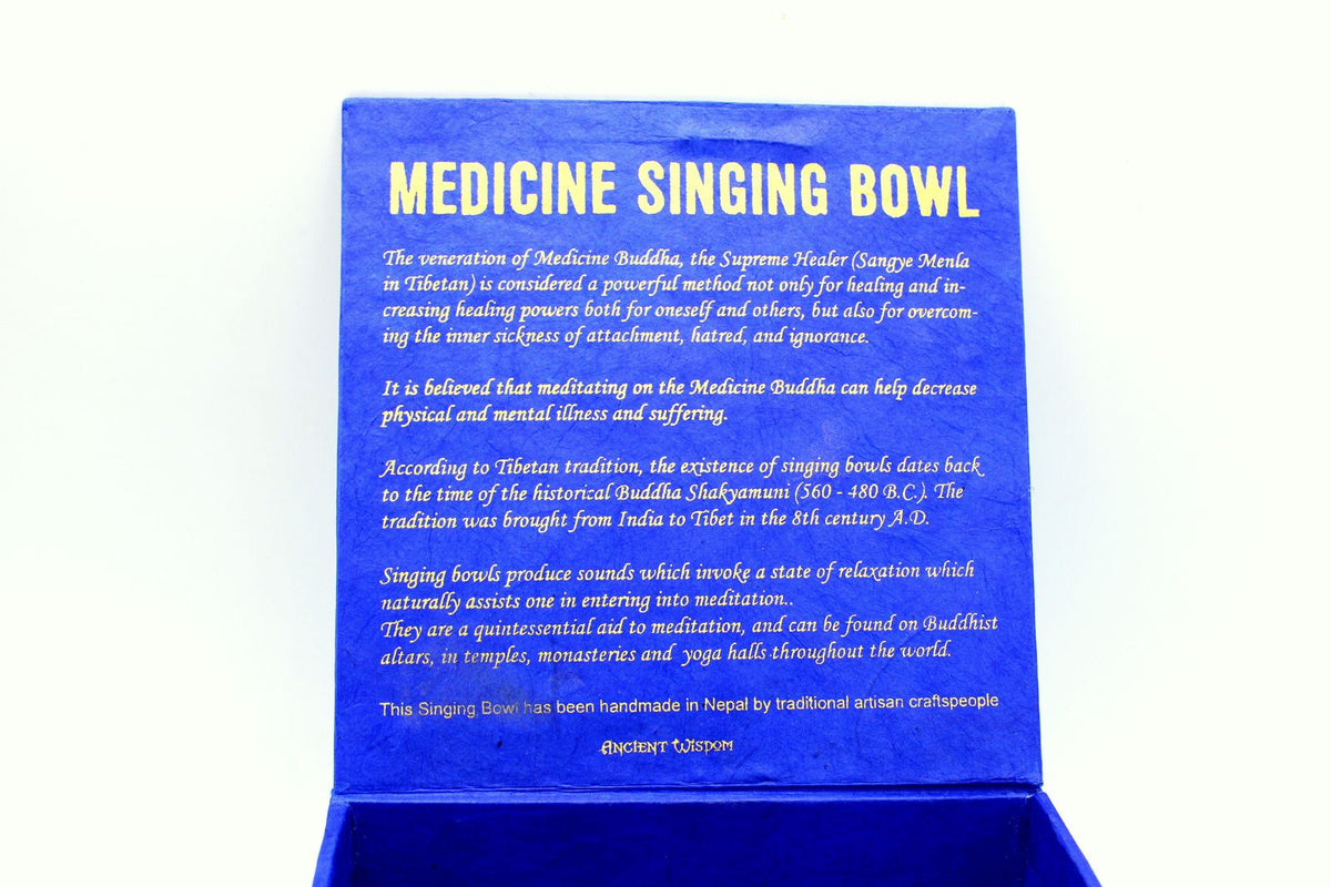 Medicine Buddha Singing Bowl Set 10cm (min 500gm) product image 3