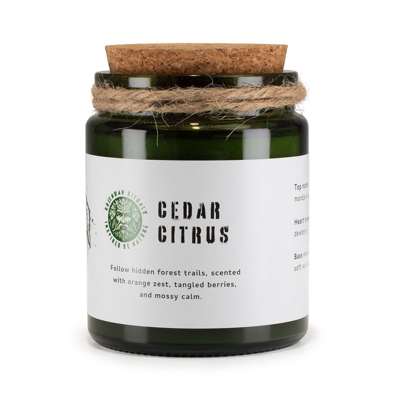 Greenman Woodwick Soy Candle - Cedar Citrus product image