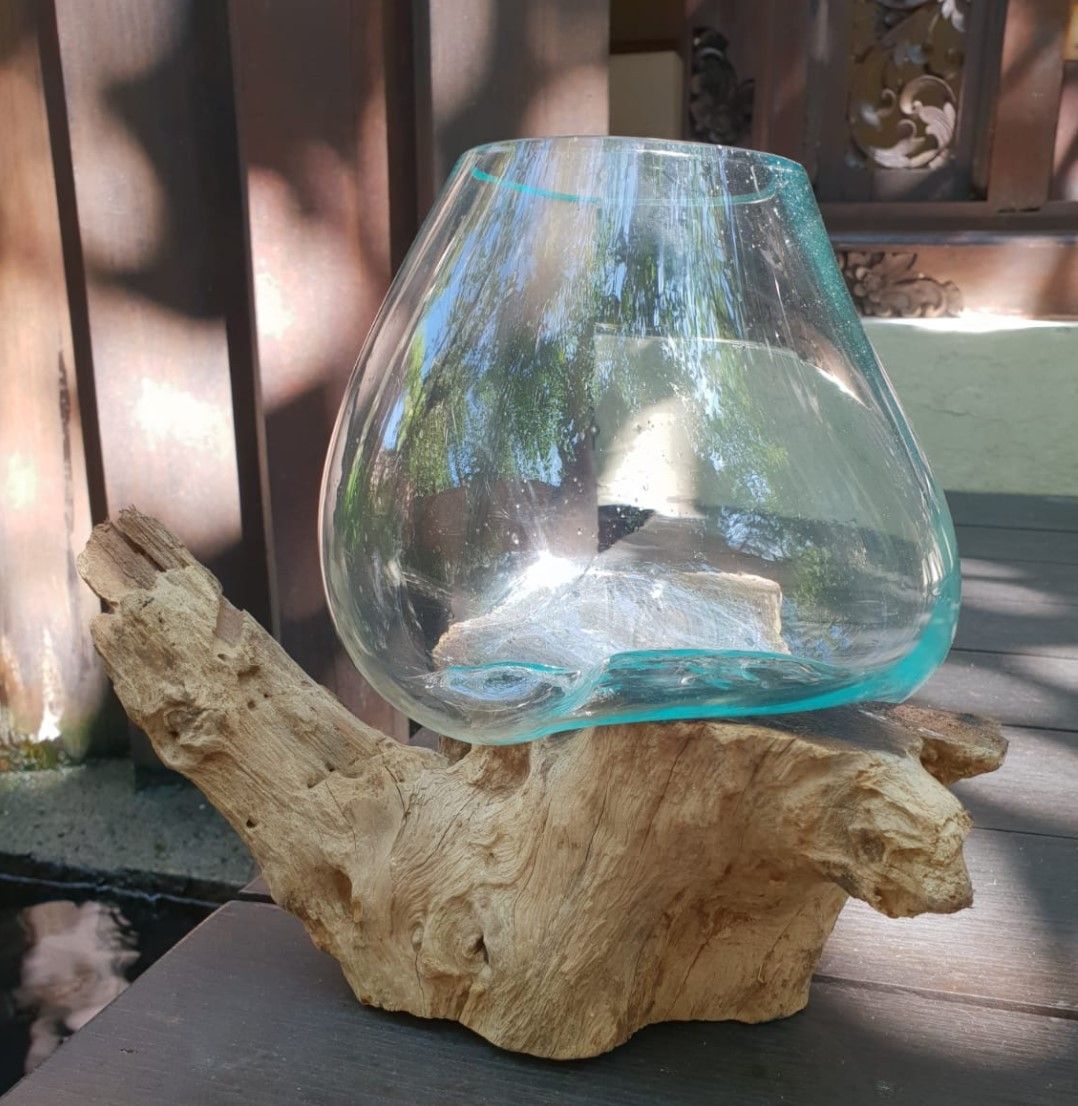 Molten Glass on Wood - Large Bowl product image 5