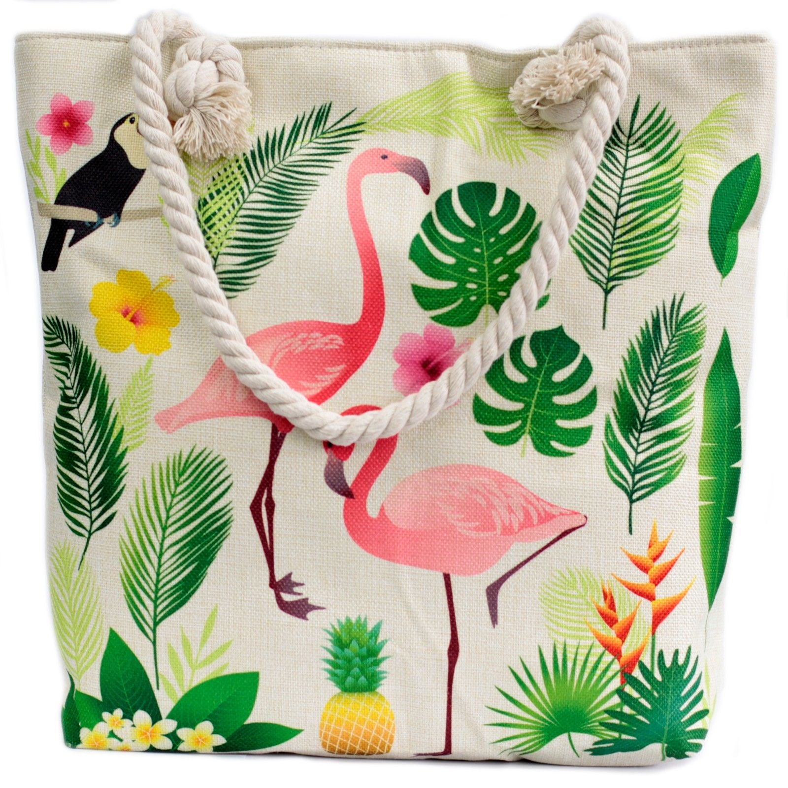 Rope Handle Bag - Flamingo & More product image
