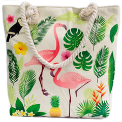 Rope Handle Bag - Flamingo & More product image