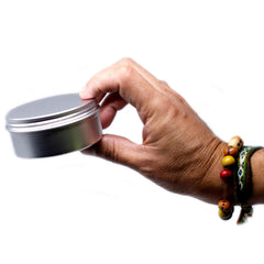 Aluminium Tin Box Round with Screw Top - 70x35mm product image 2