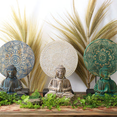 Buddha Feng Shui Set - Flower Mandala - Blue product image 4