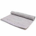 Large Indian Handloom Cotton Rug - Grey product image