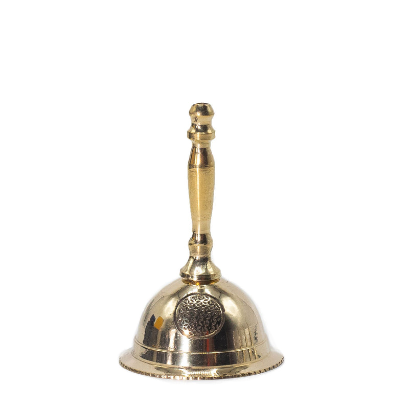 Small Altar Brass Bell - Flower of Life product image