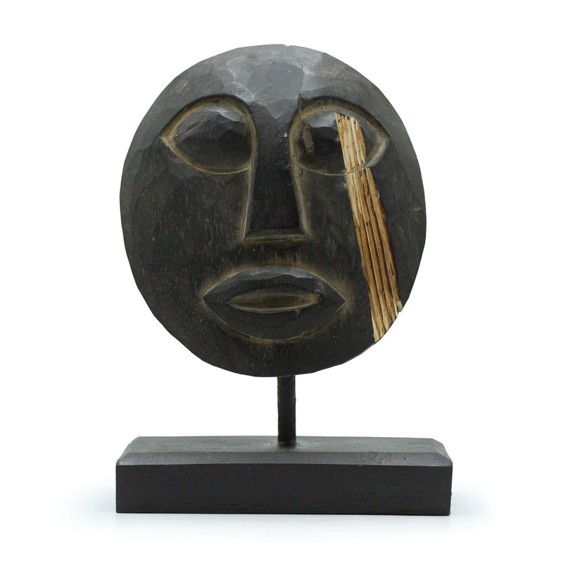 Timor Tribal Decorative Mask - Black 27x20cm product image