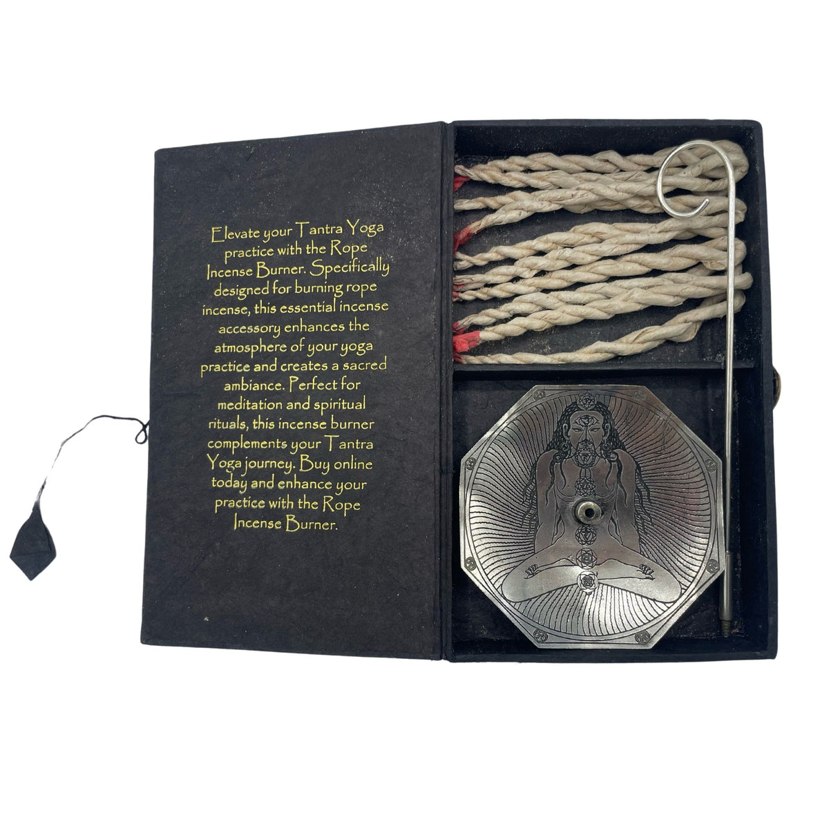 Rope Incense and Silver Plated Holder Set - Tantra Yoga product image 3