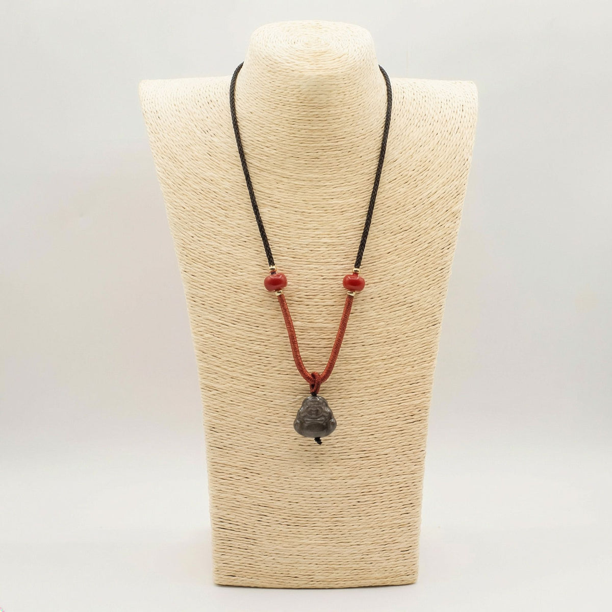 Cool Gemstone Pendants - Sliver Obsidian Buddha product image 3