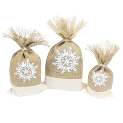 Danish Pouch Set of 3 - White & Snowflake product image 5