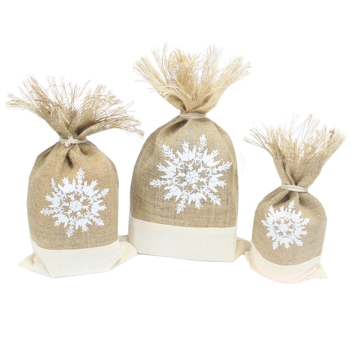 Danish Pouch Set of 3 - White & Snowflake product image 5