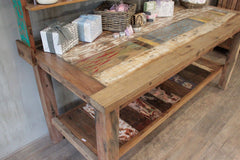 A&C 1.8m Standard Table with top shelf product image 3