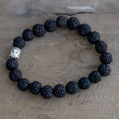 Rudraksha Buddah Bangle Mala - Dark product image