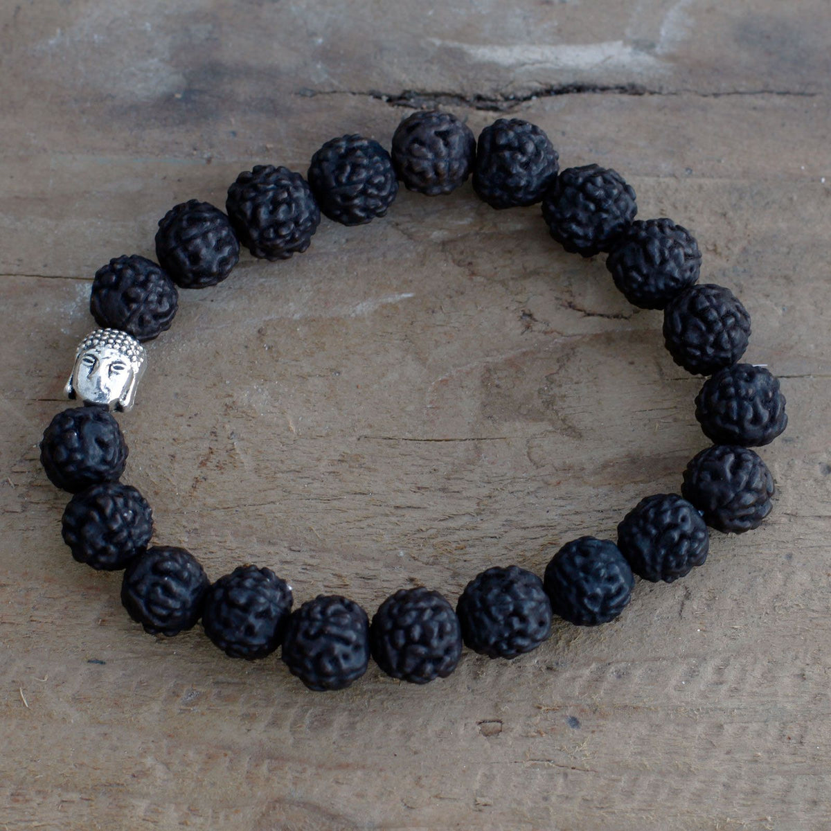 Rudraksha Buddah Bangle Mala - Dark product image