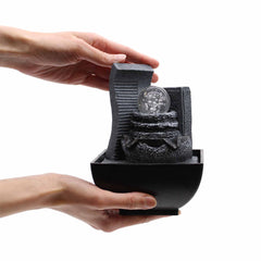 Tabletop Water Feature - 18cm - Cascading Rock Formation product image 3
