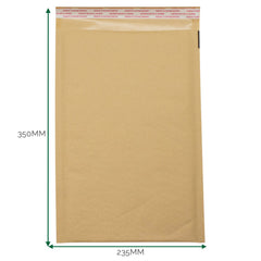 Kraft Padded Bubble Envelope (235x350+40mm) product image
