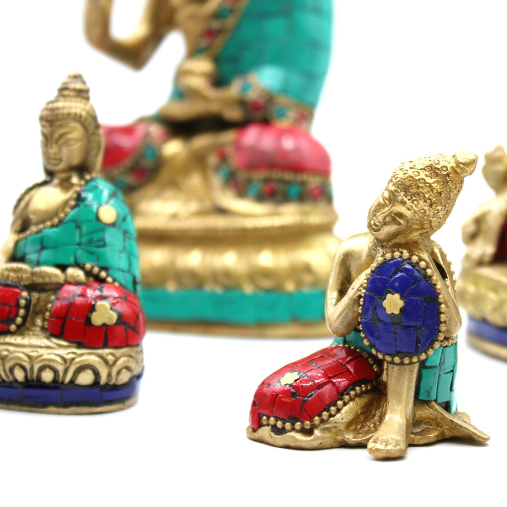 Brass Buddha Figure - Thinking - 6.5 cm product image 4