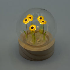 Floral Glow Garden Dome - 5 Sunflowers - LED Battery product image 2