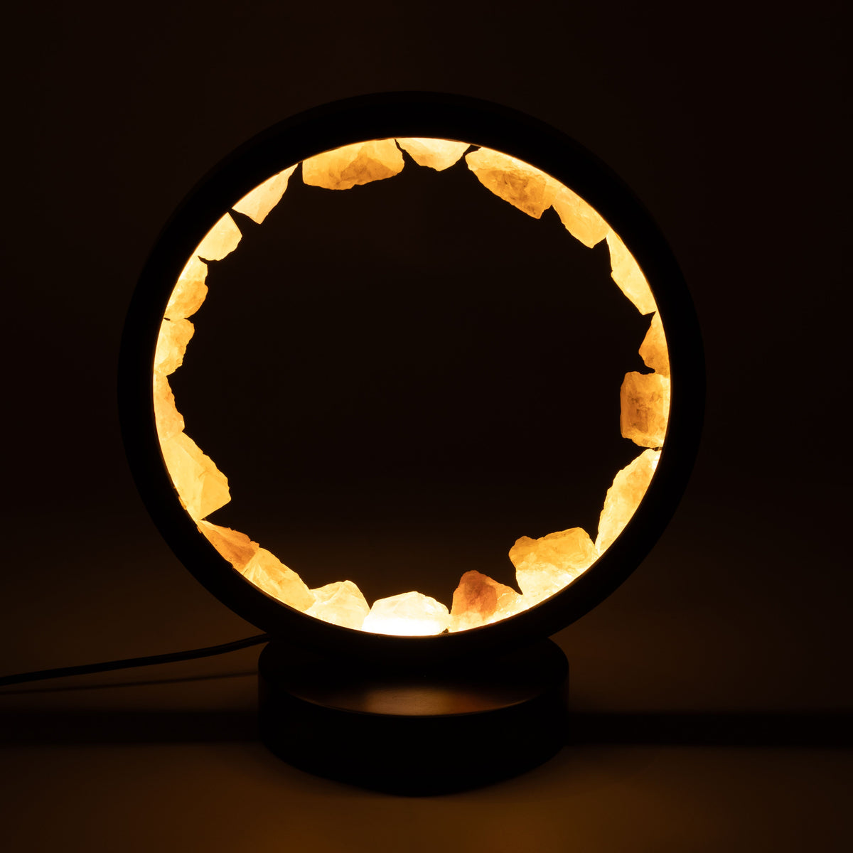 Gemstone Halo Lamp - Zen Body - Rose Quartz – product view 5