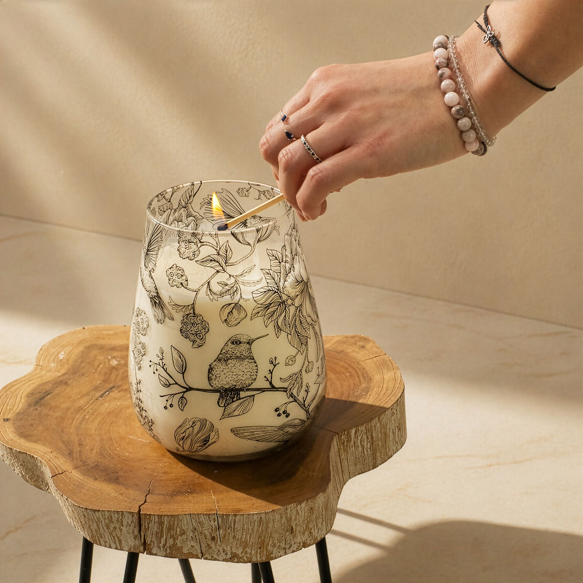 Tall Glass Jar Candles - Drawn by Flame - product image 5