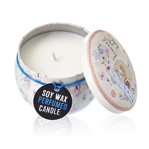 Art Tin Candle - Assorted Design - Friendly Messages - Parma Violet product image 11