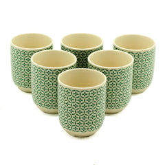 Herbal Tea Cups - Green Mosiac product image