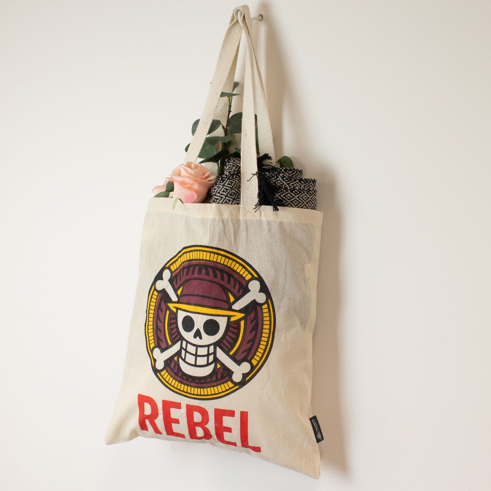 Nomad Sari Iconic Basic Tote Bag - REBEL - Natural 4oz product image