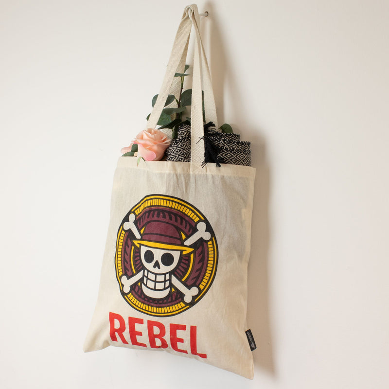 Nomad Sari Iconic Basic Tote Bag - REBEL - Natural 4oz product image