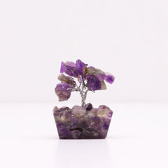 Mini Gemstone Tree On Orgonite Base - Amethyst (15 stones) product image 3