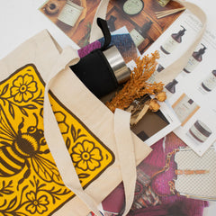 Nomad Sari Iconic Toni Tote Bag - Bee Kind - Natural 10oz product image 6