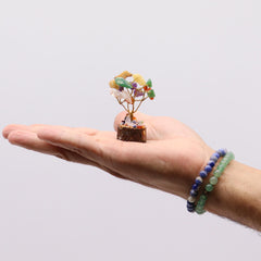 Mini Gemstone Tree On Wood Base - Multi Stones (15 stones) product image 4