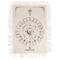 Ancient Witch Pendulum Divination Cloth - All Seeing Eye - Natural & Black product image