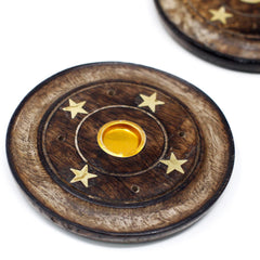 Mango Wood Disc 10cm (Cone & Incense) product image 3