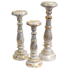 Large Candle Stand - White Gold product image 6