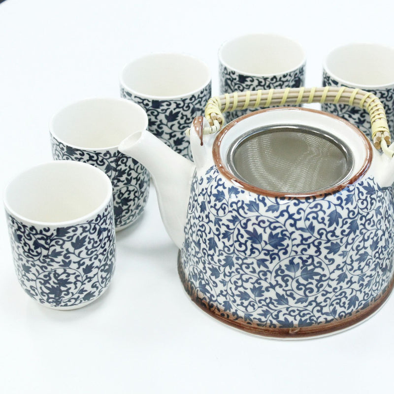 Herbal Teapot Set - Blue Pattern product image