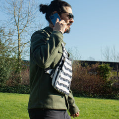 Nomad Sari Jacquard Natural Cross Bag - Atlas Nomad product image 6
