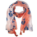 Nomad Sari Aqua Fish Scarf – Coral (180x50cm) product image