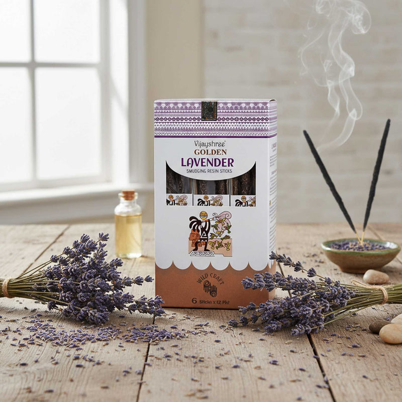 Golden Lavender Smudging Resin Sticks - 30g product image