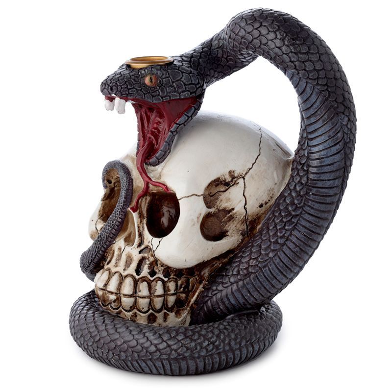 Snake and Skull Backflow Incense Burner product image