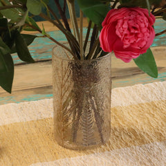 Natural Floral Glass - Tall Vase Candle Holder - Pino - (19x11cm) product image 8
