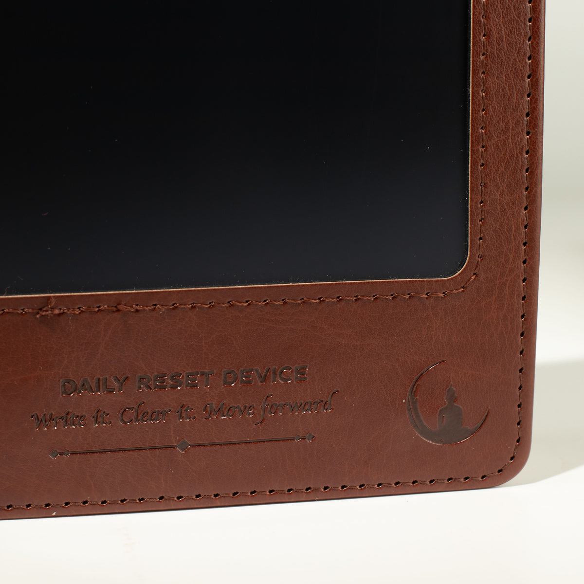 A5 Intention Note Book - LCD Wipe Screen - Brown Leather Effect - 80 Leafs - product image 13