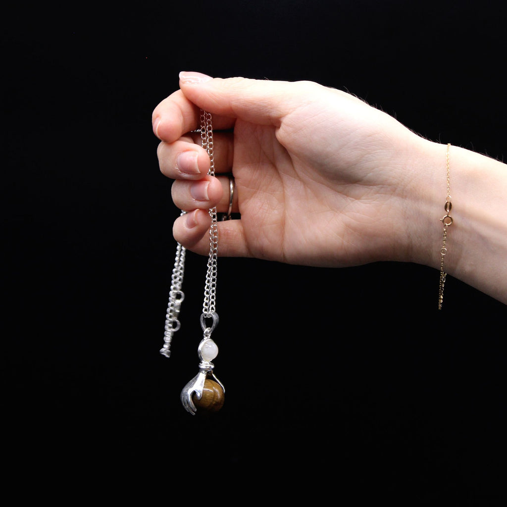 Gemstone Healing Hands Pendant - Tiger Eye product image 3