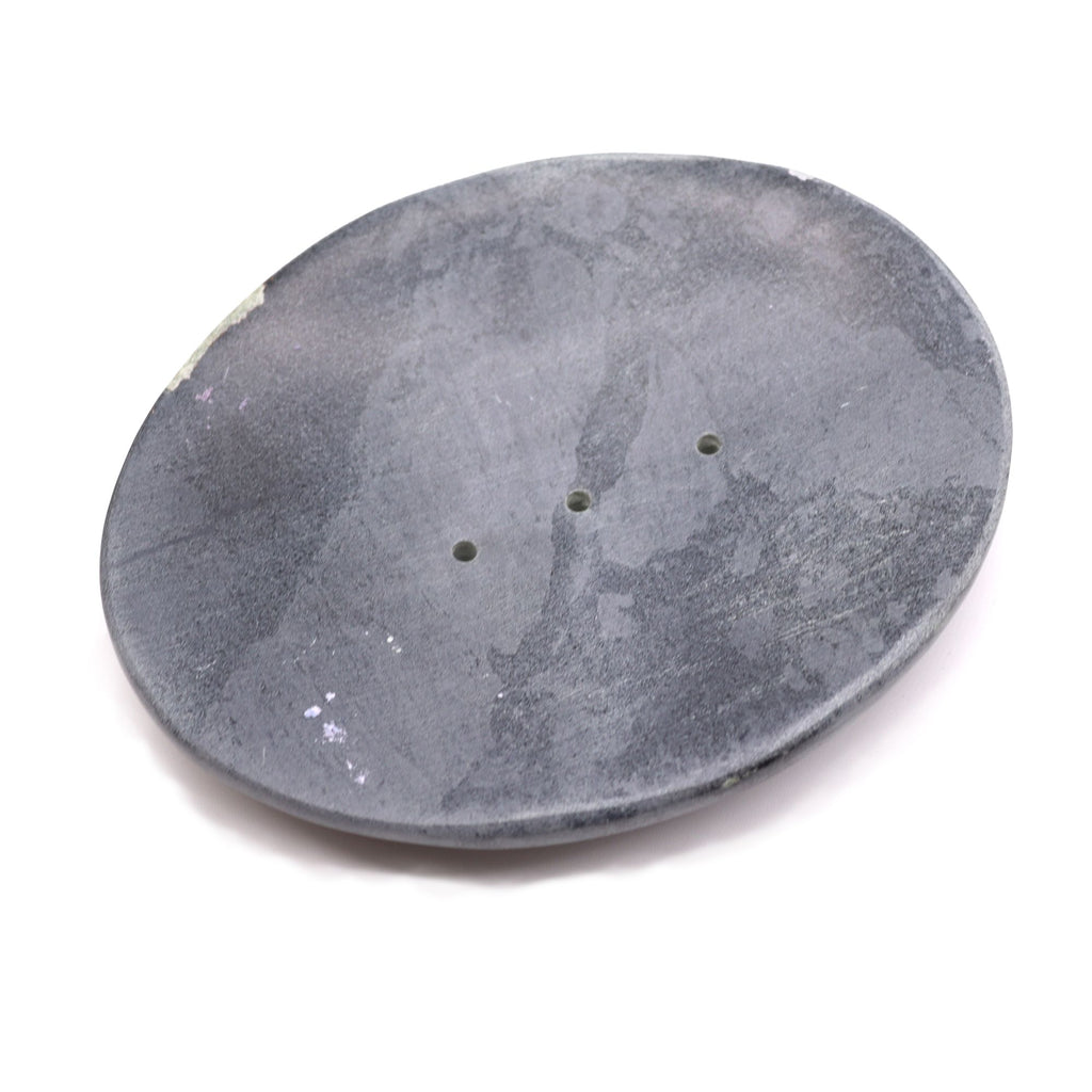 Grey Soapstone Soap Dish 10x12cm- Classic Oval product image