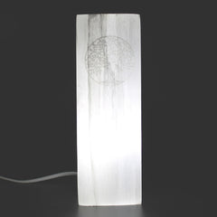 Selenite Block Lamp 25cm - Tree of Life product image 2