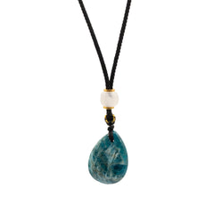 Cord Necklace Gemstone Pendant - Howlite Teardrop product image 2