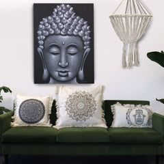 Lotus Mandala Cushion Cover - 60x60cm - bronze product image 5