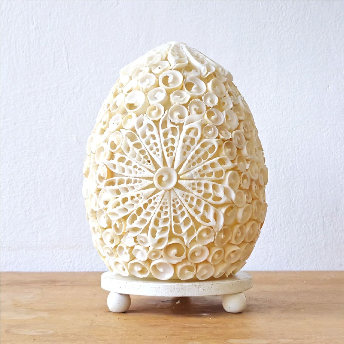 Boho Sea Shell Lamp - Cut Art Shell Oval - 15cm product image 2