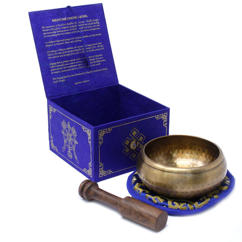 Medicine Buddha Singing Bowl Set 10cm (min 500gm) product image