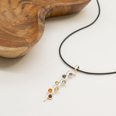 Indian Devotional Pendant - Silver Plated (45cm Cord)- Snake Chakra product image 5