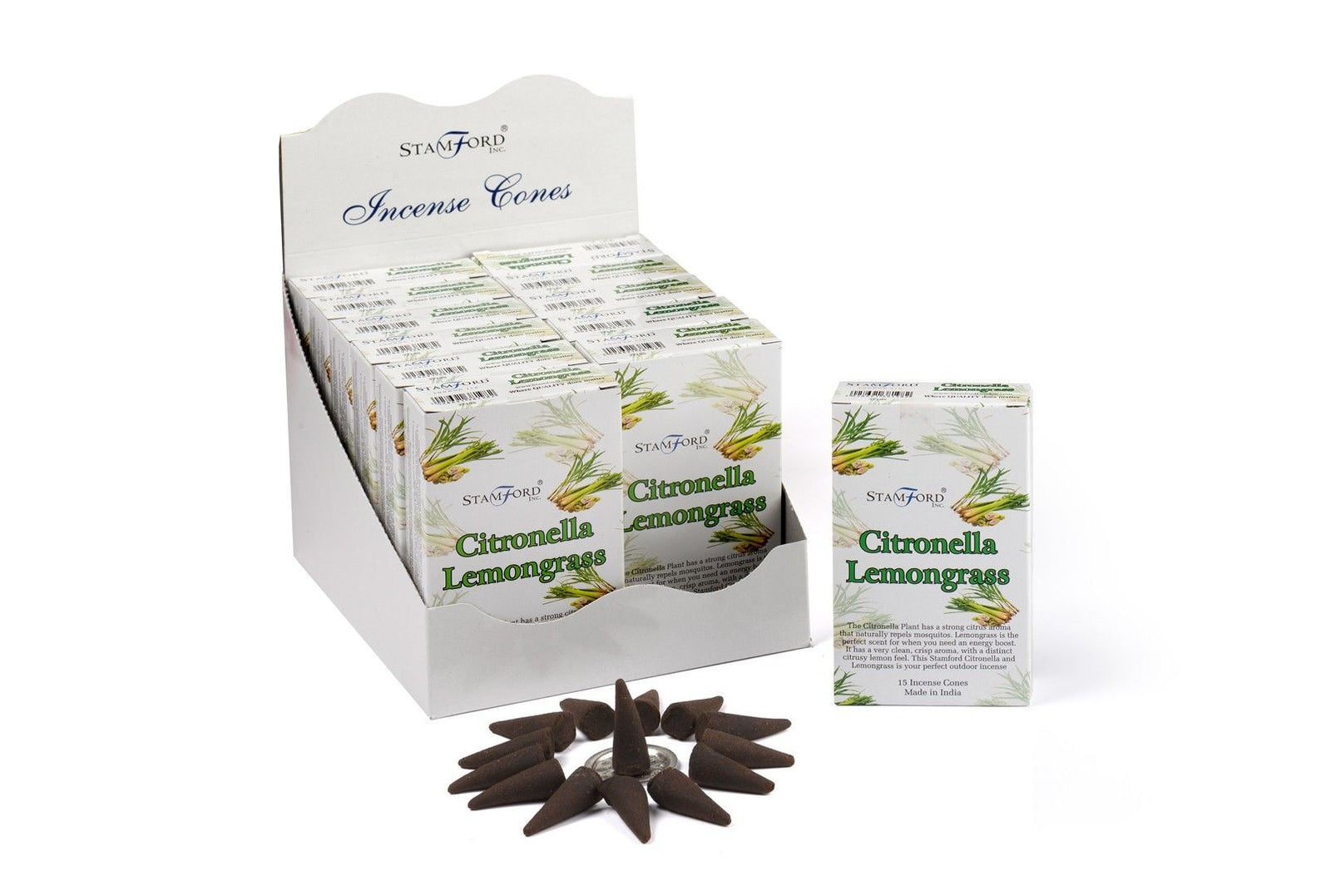 Citronella & Lemongrass Incense Cones product image